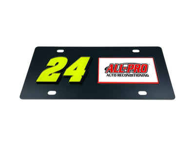 William Byron ALL-PRO # & Sponsor Carbon Steel License Plate