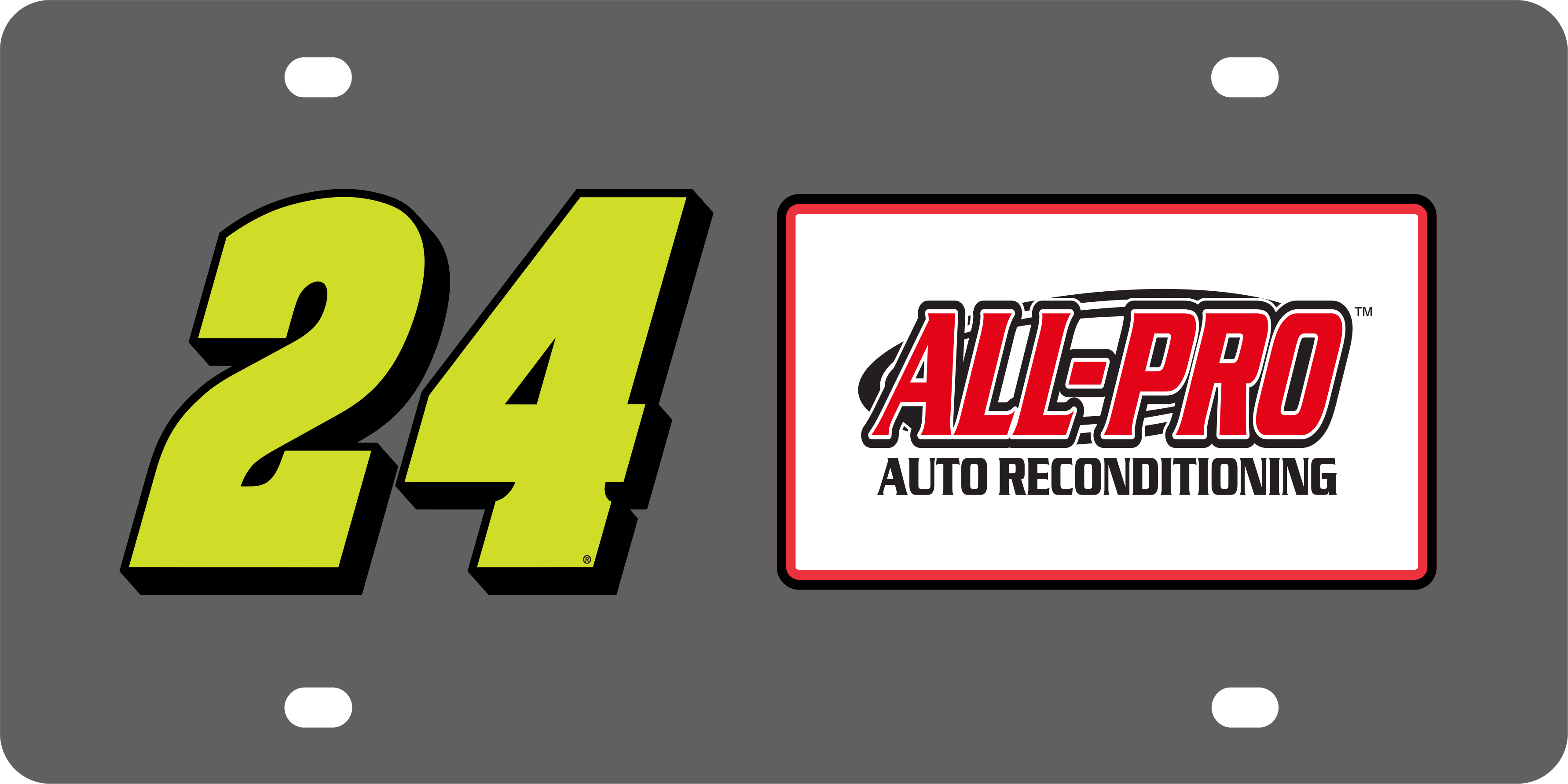 William Byron ALL-PRO # & Sponsor Carbon Steel License Plate