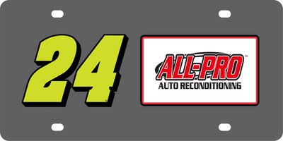 William Byron ALL-PRO # & Sponsor Carbon Steel License Plate