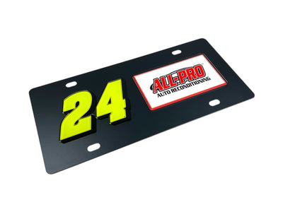 William Byron ALL-PRO # & Sponsor Carbon Steel License Plate