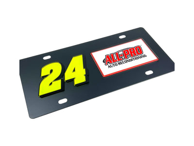William Byron ALL-PRO # & Sponsor Carbon Steel License Plate
