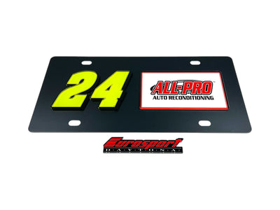 William Byron ALL-PRO # & Sponsor Carbon Steel License Plate