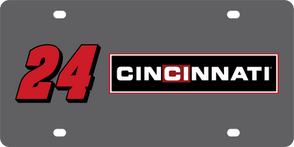 William Byron Cincinnati # & Sponsor Carbon Steel License Plate