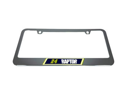 William Byron Raptor # & Sponsor Chrome License Plate Frame