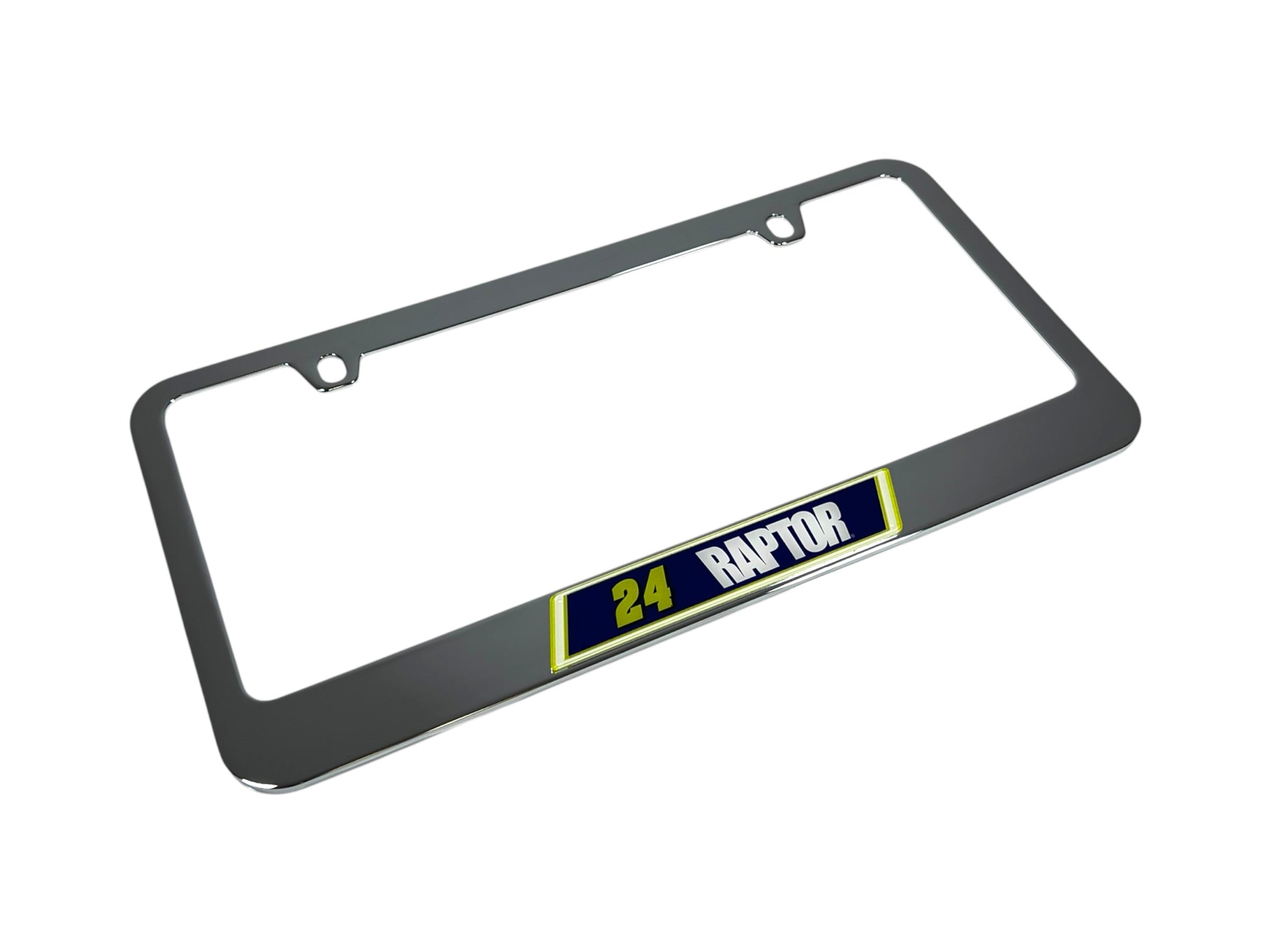 William Byron Raptor # & Sponsor Chrome License Plate Frame