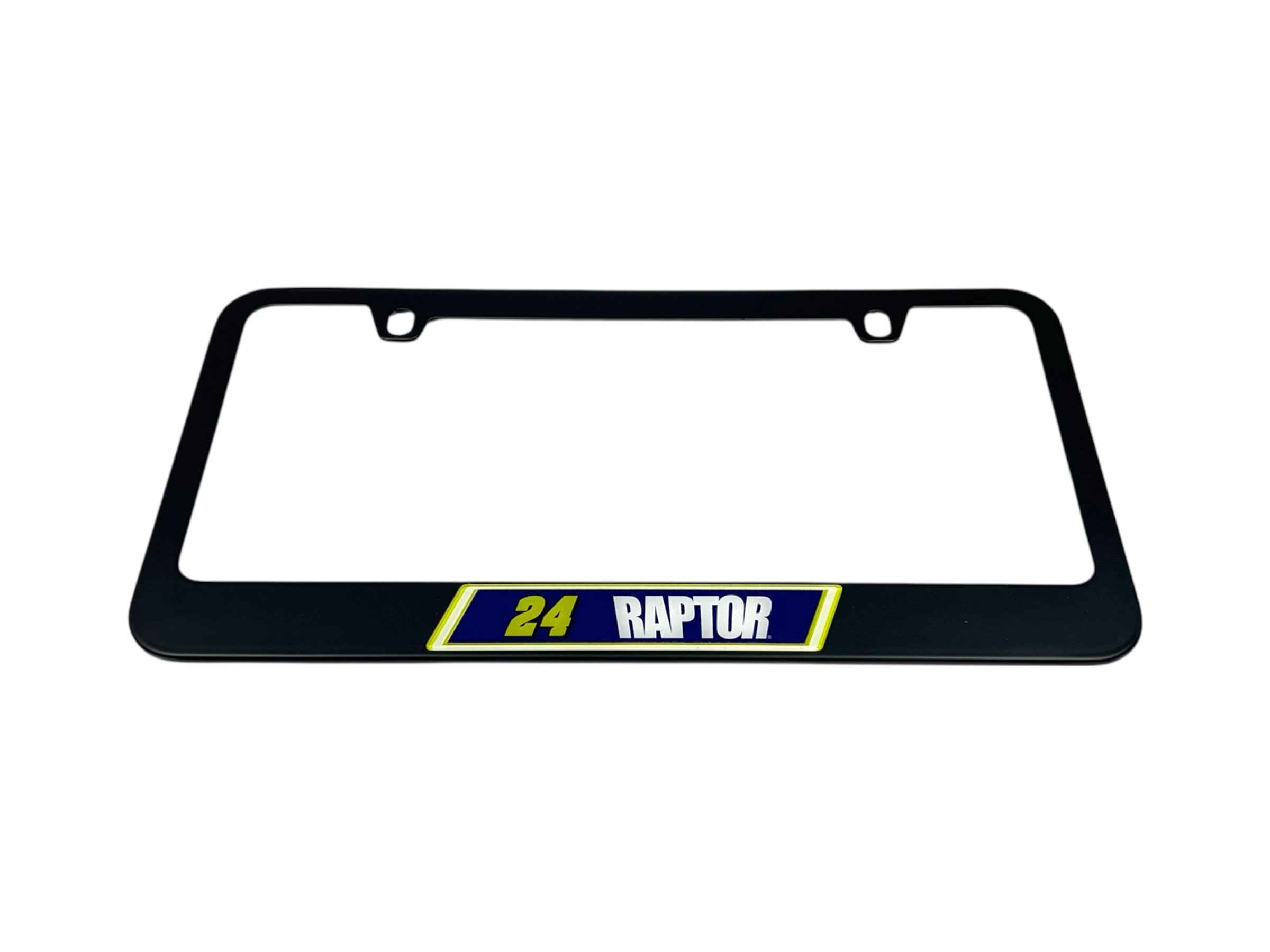 William Byron Raptor # & Sponsor Black License Plate Frame