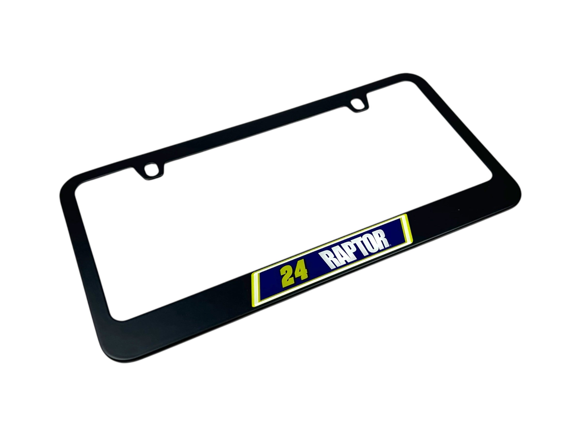 William Byron Raptor # & Sponsor Black License Plate Frame
