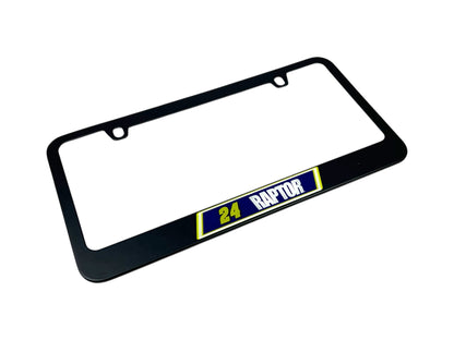 William Byron Raptor # & Sponsor Black License Plate Frame