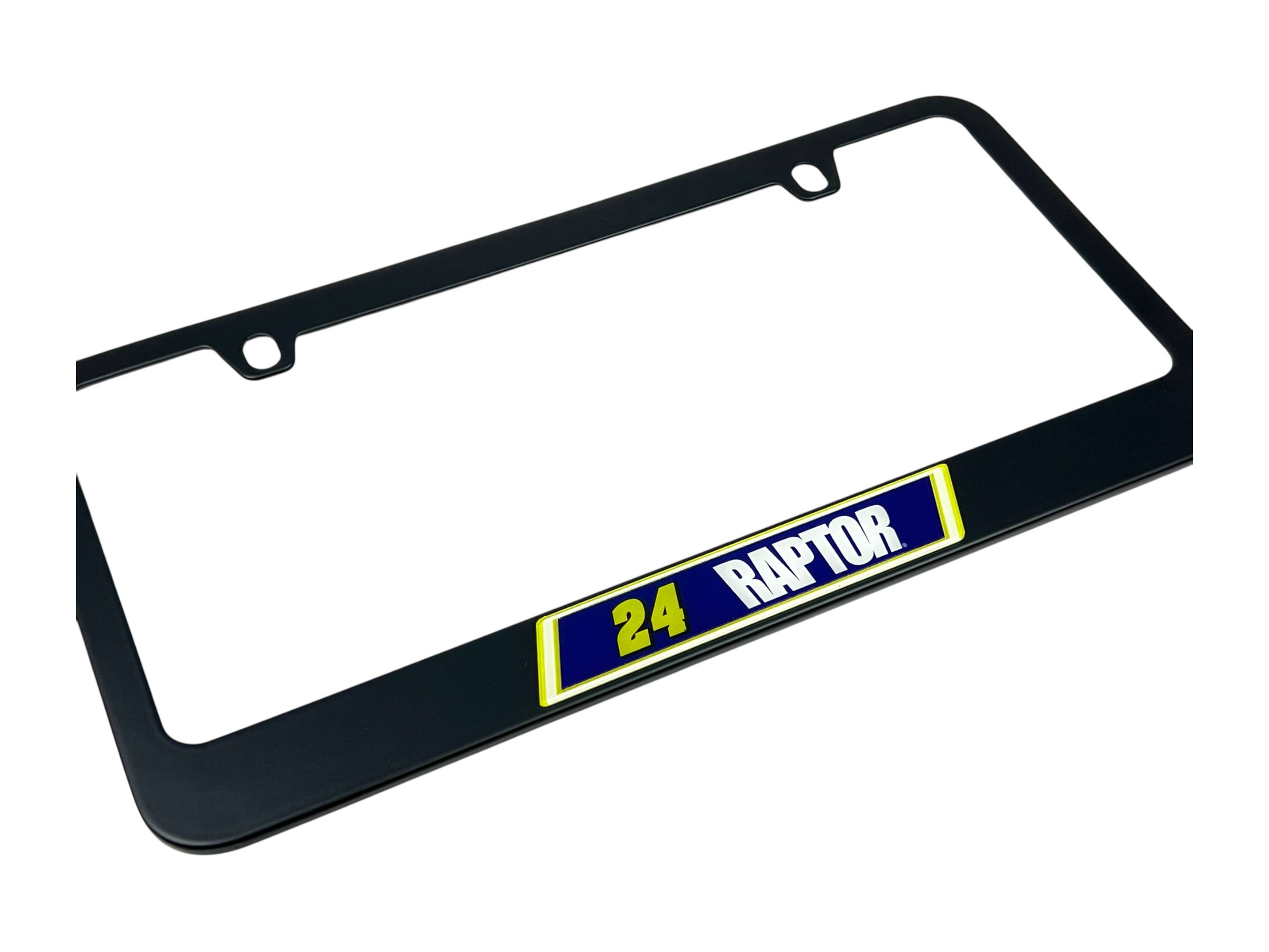 William Byron Raptor # & Sponsor Black License Plate Frame