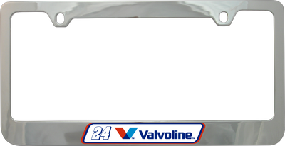 William Byron Valvoline # & Sponsor Chrome License Plate Frame