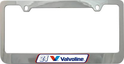 William Byron Valvoline # & Sponsor Chrome License Plate Frame