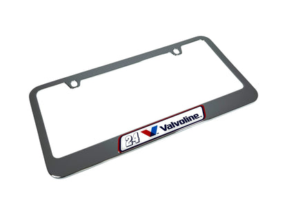 William Byron Valvoline # & Sponsor Chrome License Plate Frame