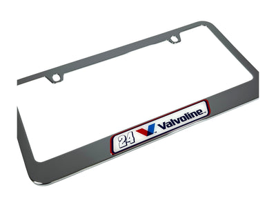 William Byron Valvoline # & Sponsor Chrome License Plate Frame