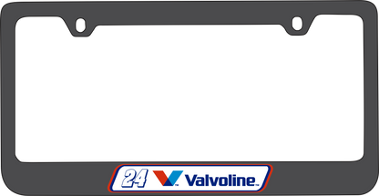 William Byron Valvoline # & Sponsor Black License Plate Frame