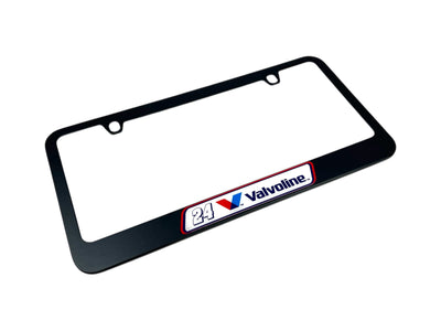 William Byron Valvoline # & Sponsor Black License Plate Frame