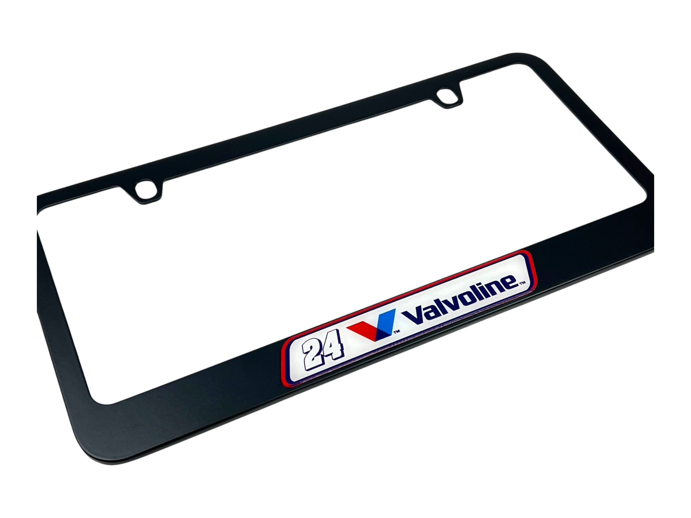 William Byron Valvoline # & Sponsor Black License Plate Frame