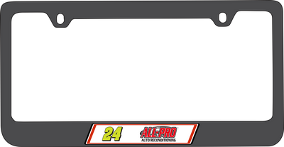 William Byron ALL-PRO # & Sponsor Black License Plate Frame