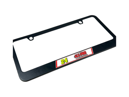 William Byron ALL-PRO # & Sponsor Black License Plate Frame