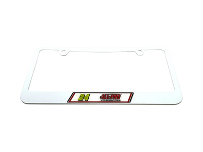 William Byron ALL-PRO # & Sponsor White License Plate Frame