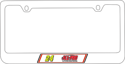 William Byron ALL-PRO # & Sponsor White License Plate Frame