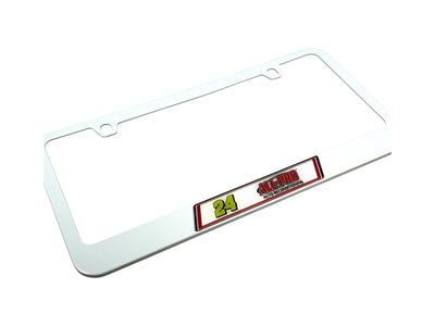 William Byron ALL-PRO # & Sponsor White License Plate Frame