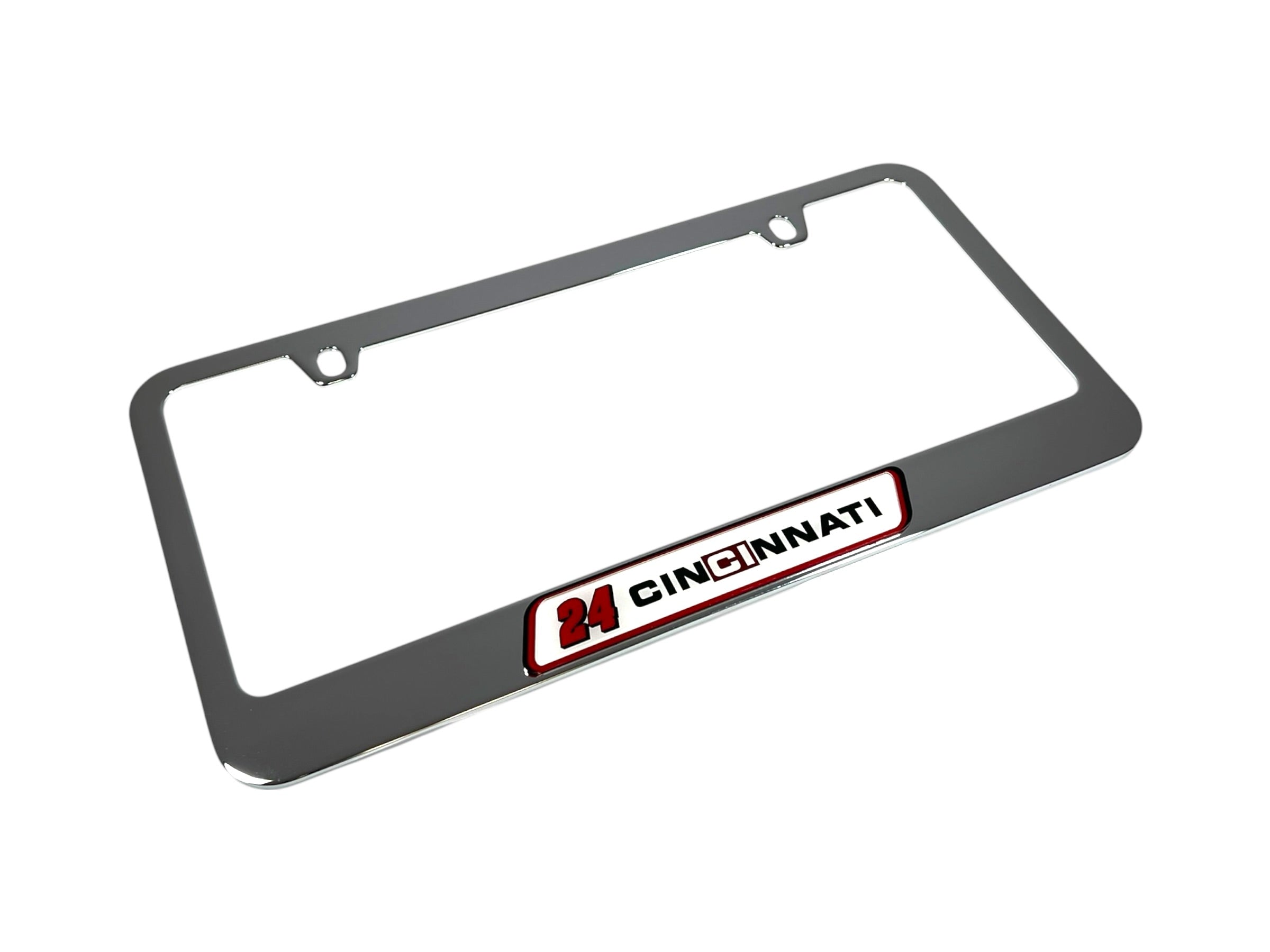 William Byron Cincinnati # & Sponsor Chrome License Plate Frame