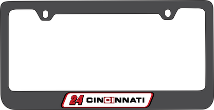 William Byron Cincinnati # & Sponsor Black License Plate Frame