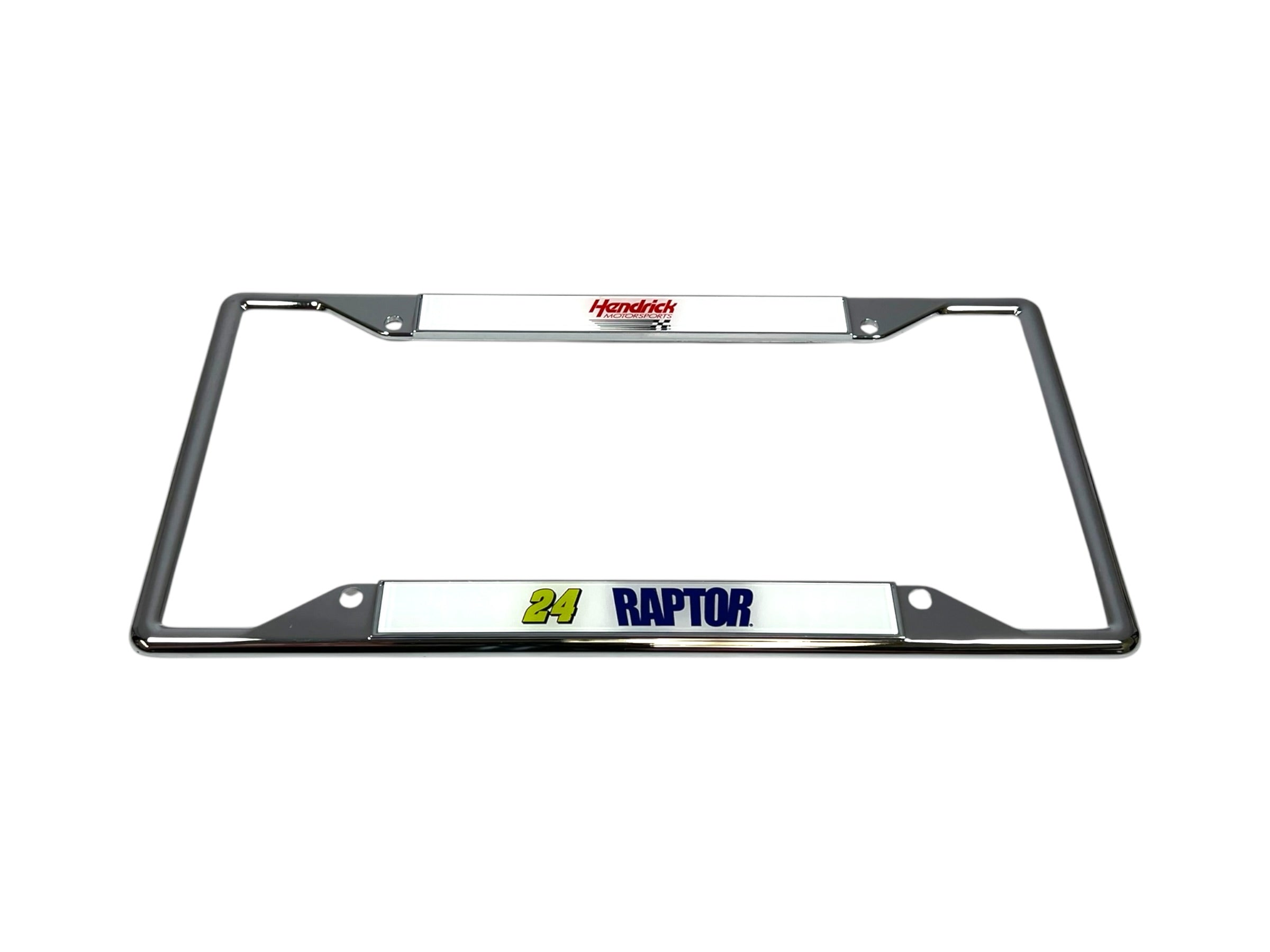 William Byron Raptor # & Sponsor Chrome License Plate Frame