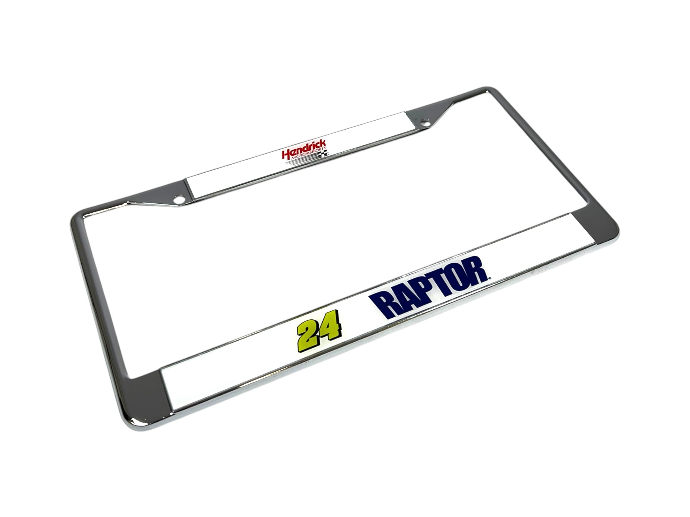 William Byron Raptor # & Sponsor Chrome License Plate Frame