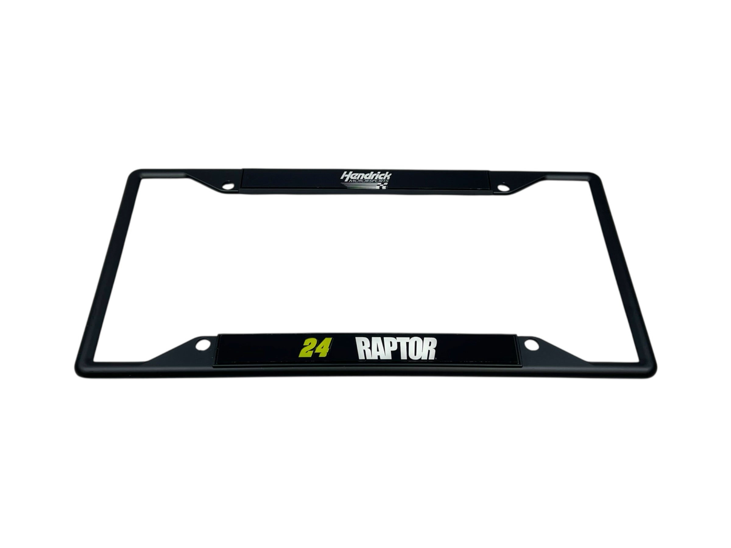 William Byron Raptor # & Sponsor Black License Plate Frame