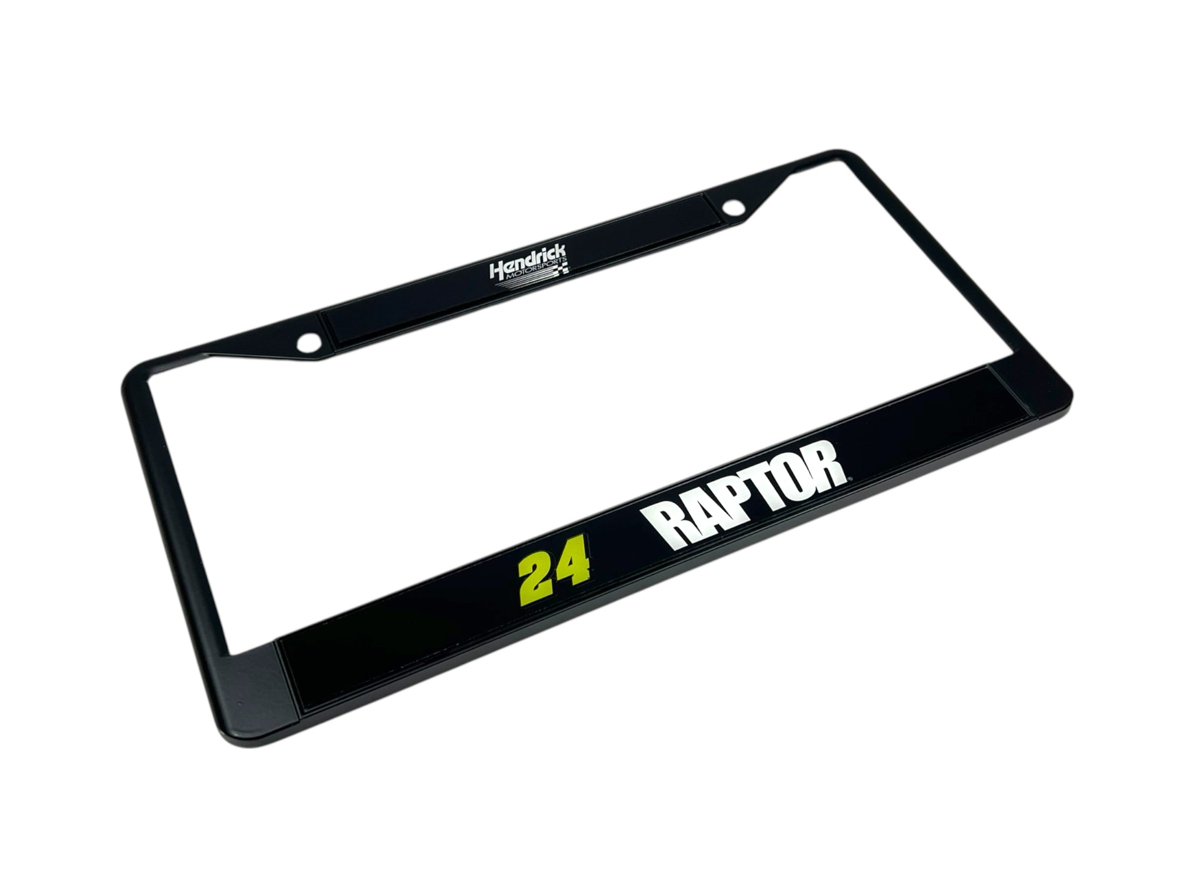 William Byron Raptor # & Sponsor Black License Plate Frame