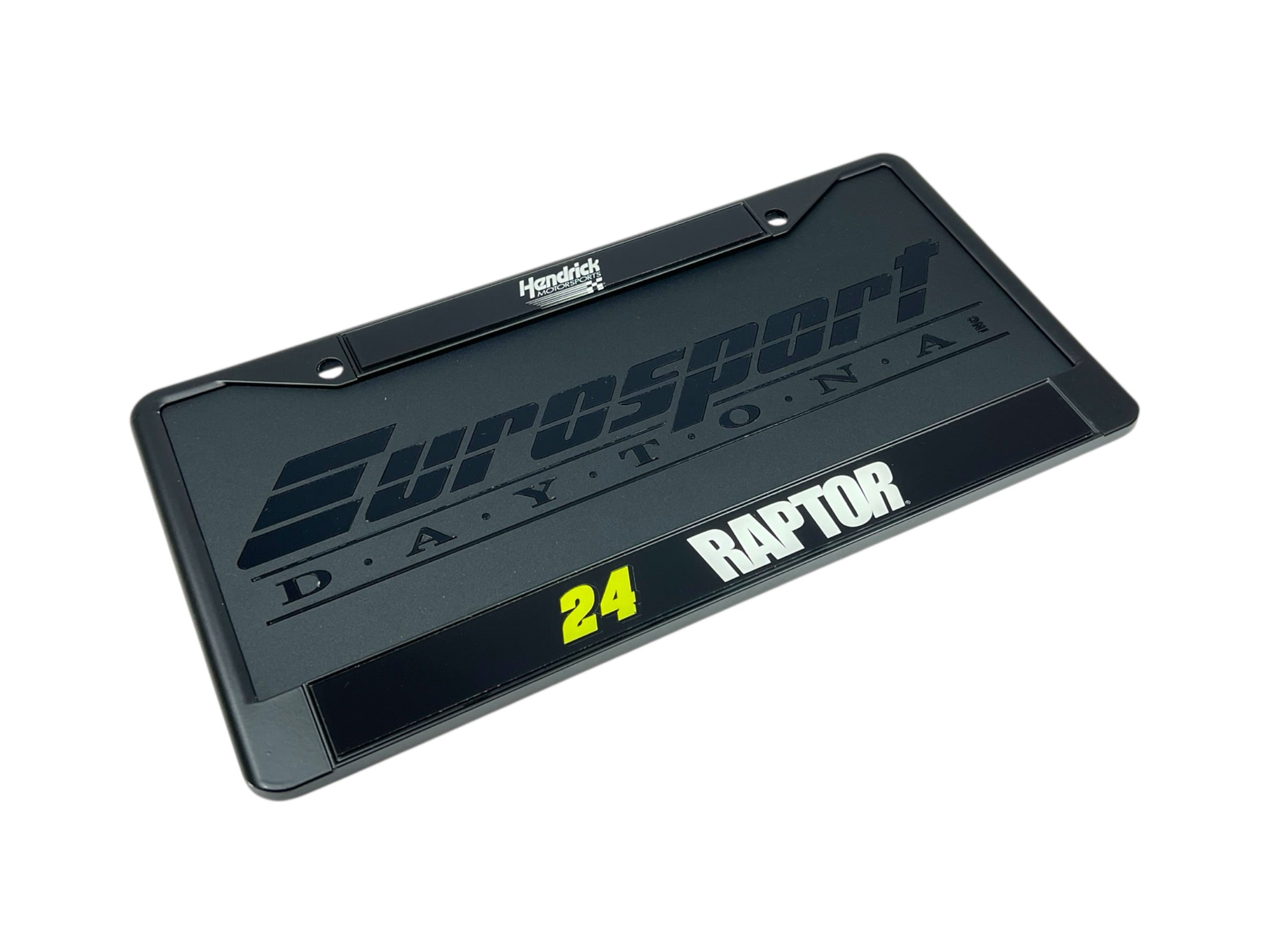 William Byron Raptor # & Sponsor Black License Plate Frame