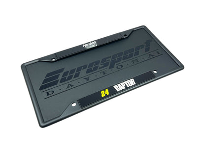 William Byron Raptor # & Sponsor Black License Plate Frame