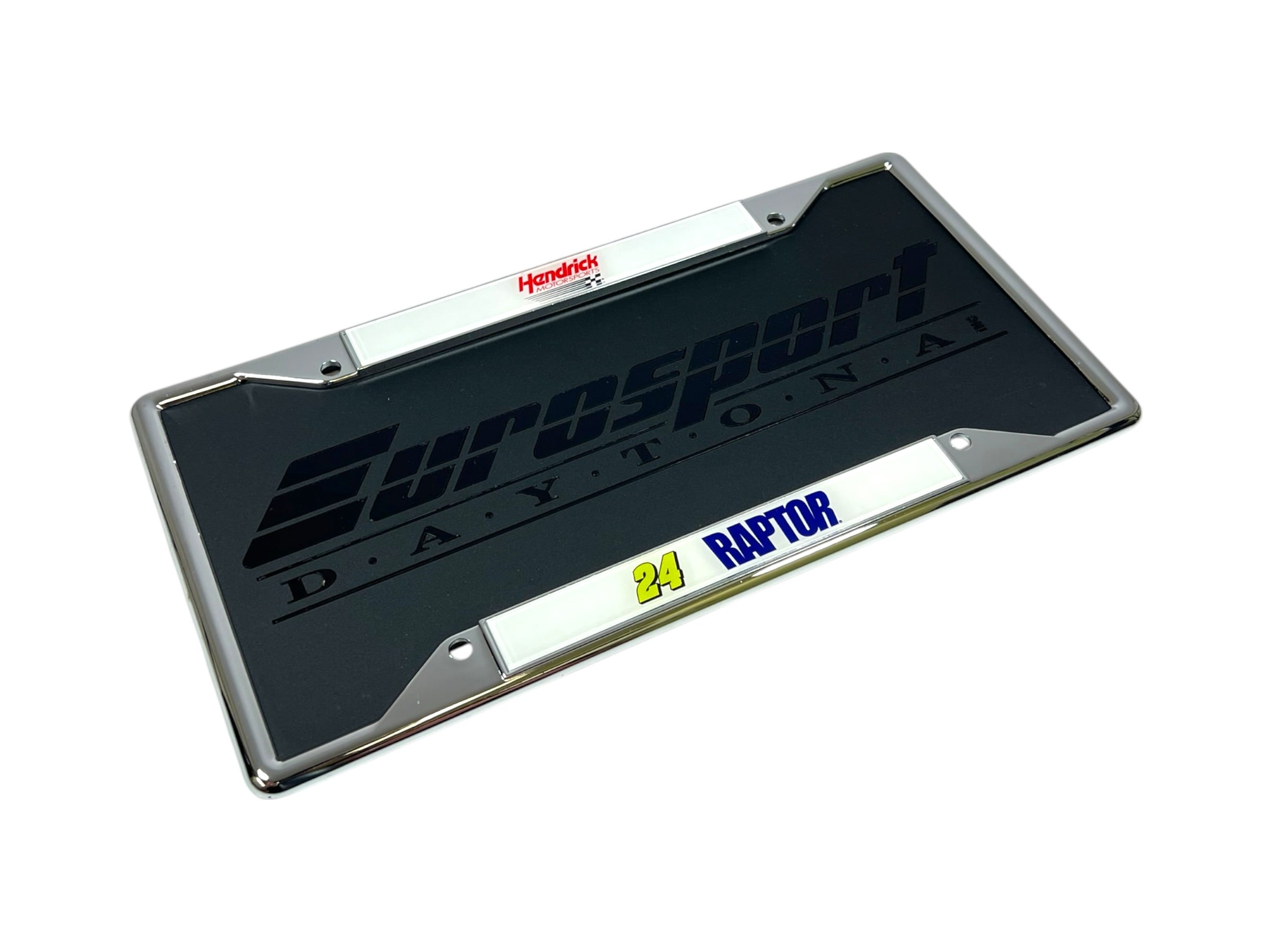 William Byron Raptor # & Sponsor Chrome License Plate Frame
