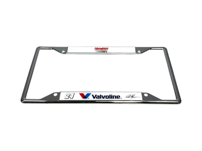William Byron Valvoline # & Sponsor Chrome License Plate Frame