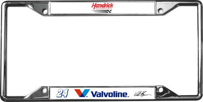 William Byron Valvoline # & Sponsor Chrome License Plate Frame
