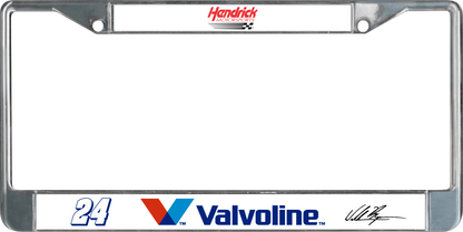 William Byron Valvoline # & Sponsor Chrome License Plate Frame
