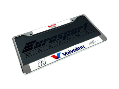 William Byron Valvoline # & Sponsor Chrome License Plate Frame