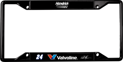 William Byron Valvoline # & Sponsor Black License Plate Frame