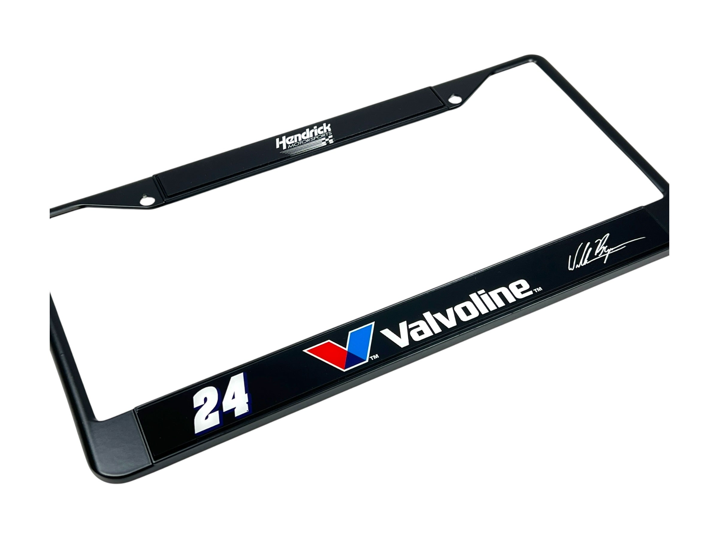 William Byron Valvoline # & Sponsor Black License Plate Frame