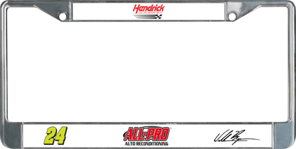 William Byron ALL-PRO # & Sponsor Chrome License Plate Frame