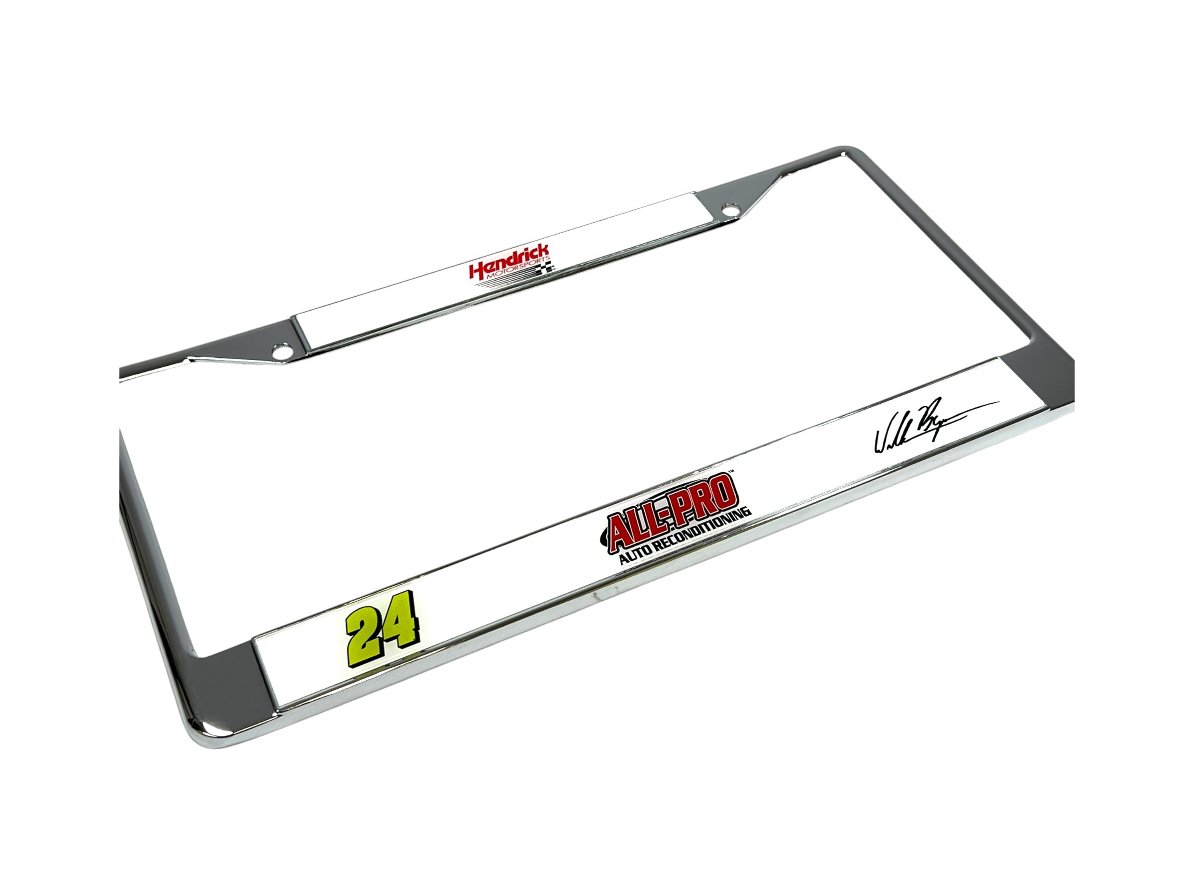 William Byron ALL-PRO # & Sponsor Chrome License Plate Frame