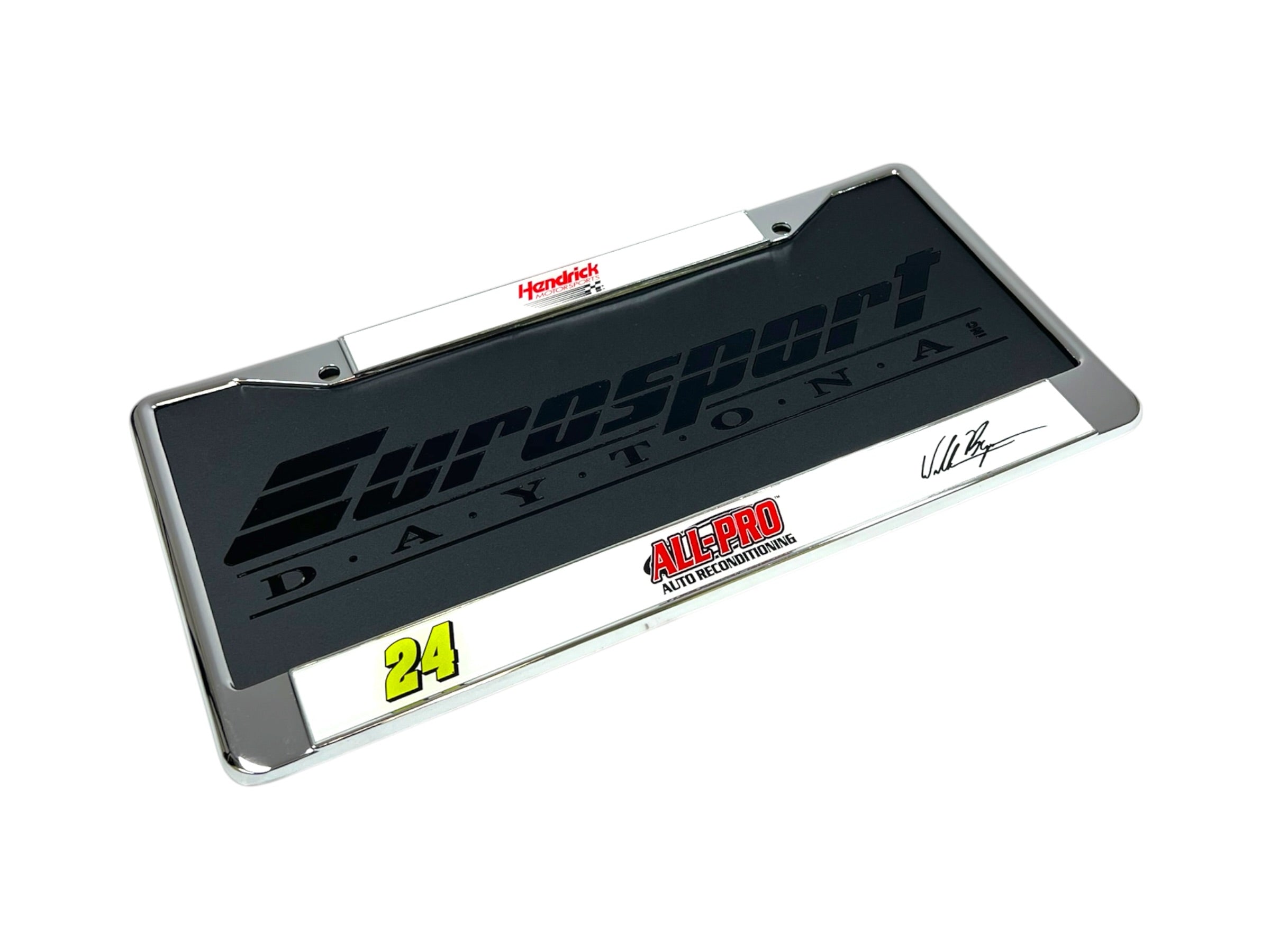 William Byron ALL-PRO # & Sponsor Chrome License Plate Frame