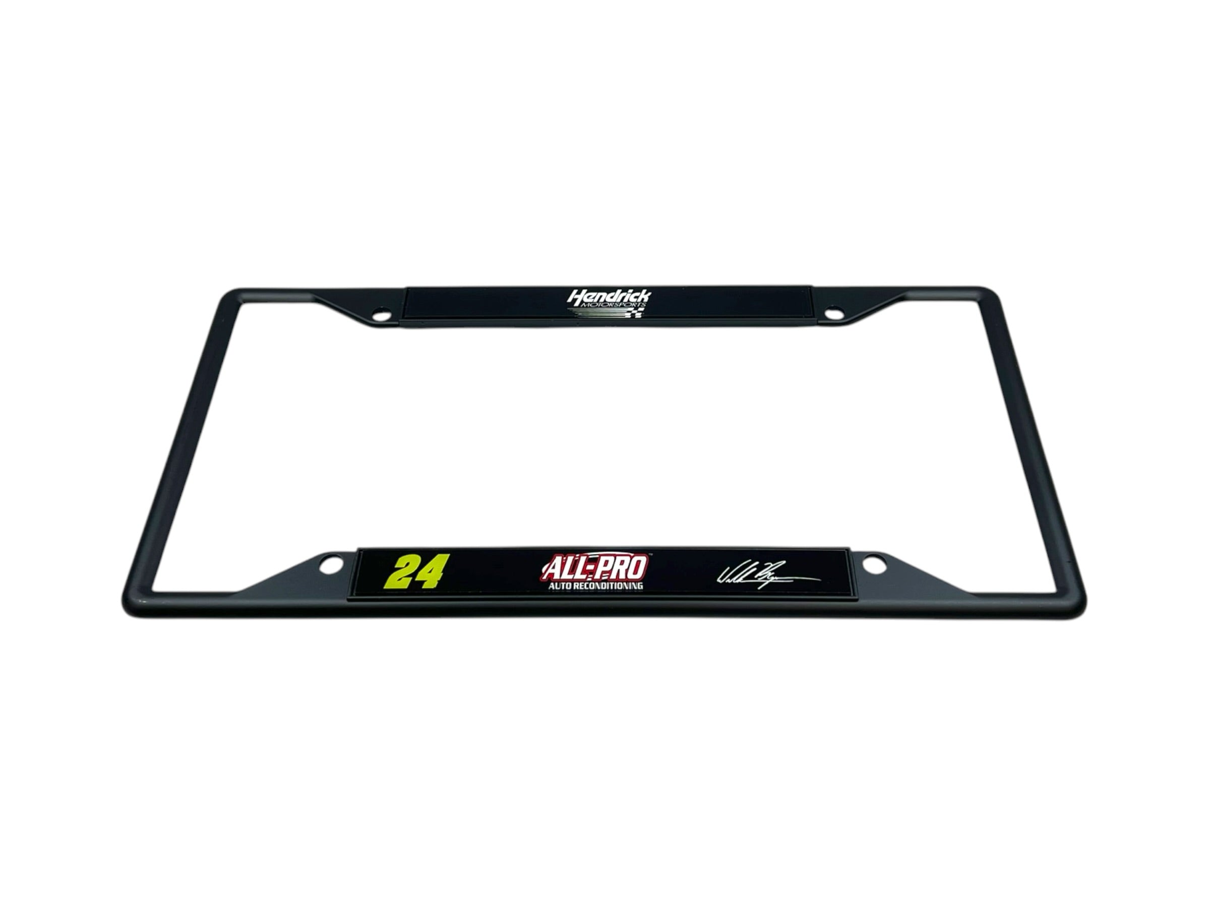 William Byron ALL-PRO # & Sponsor Black License Plate Frame