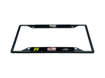 William Byron ALL-PRO # & Sponsor Black License Plate Frame