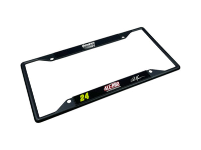 William Byron ALL-PRO # & Sponsor Black License Plate Frame