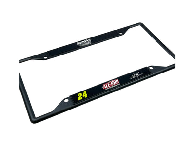 William Byron ALL-PRO # & Sponsor Black License Plate Frame