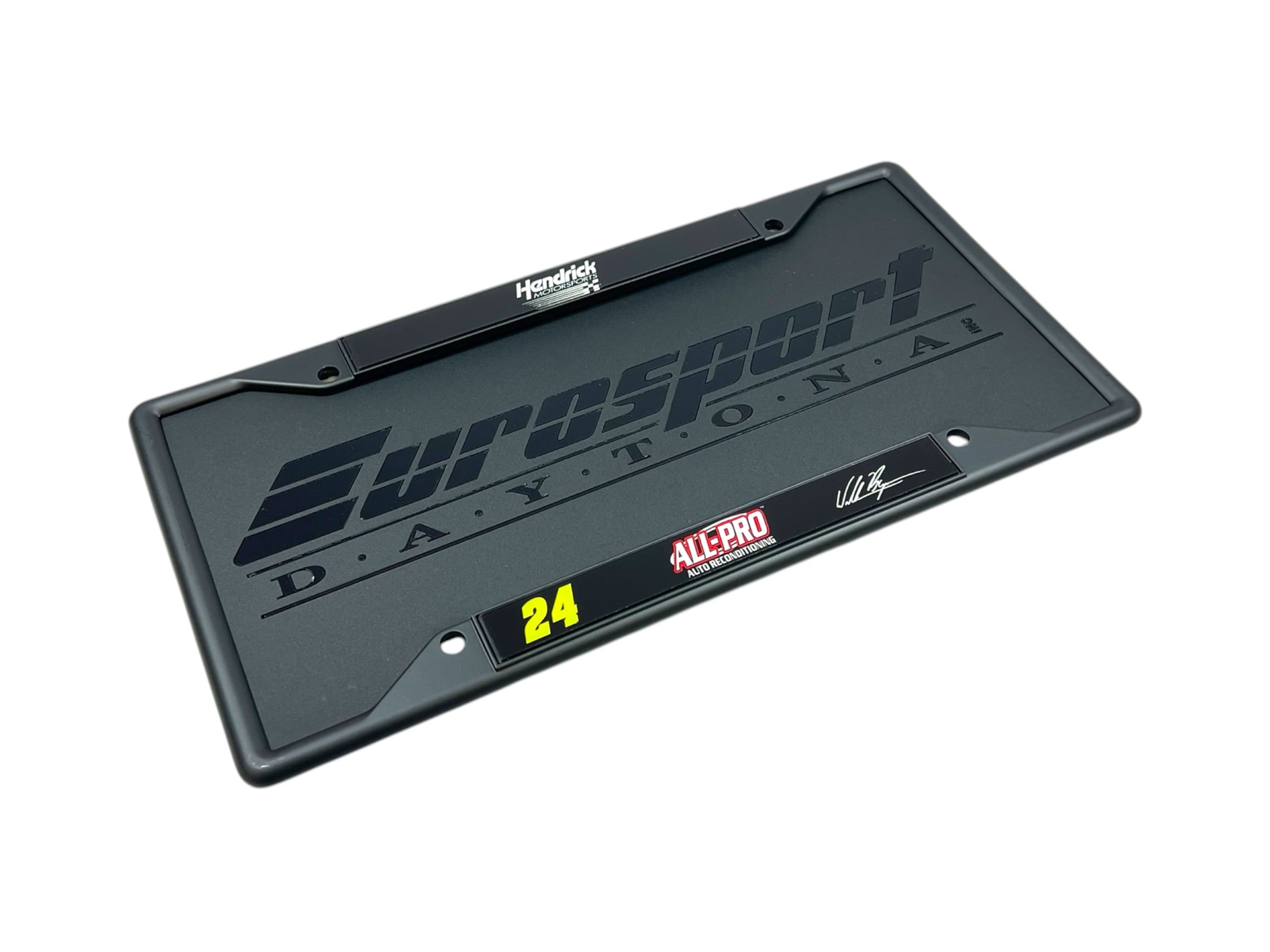 William Byron ALL-PRO # & Sponsor Black License Plate Frame