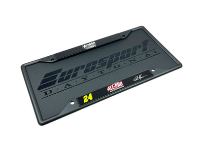 William Byron ALL-PRO # & Sponsor Black License Plate Frame