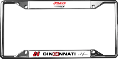 William Byron Cincinnati # & Sponsor Chrome License Plate Frame